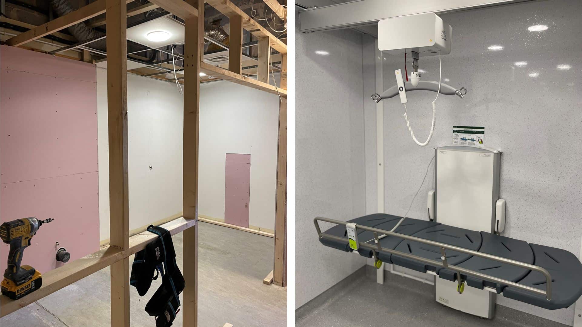 Before & After: Woodhorn Museum Changing Places Toilet
