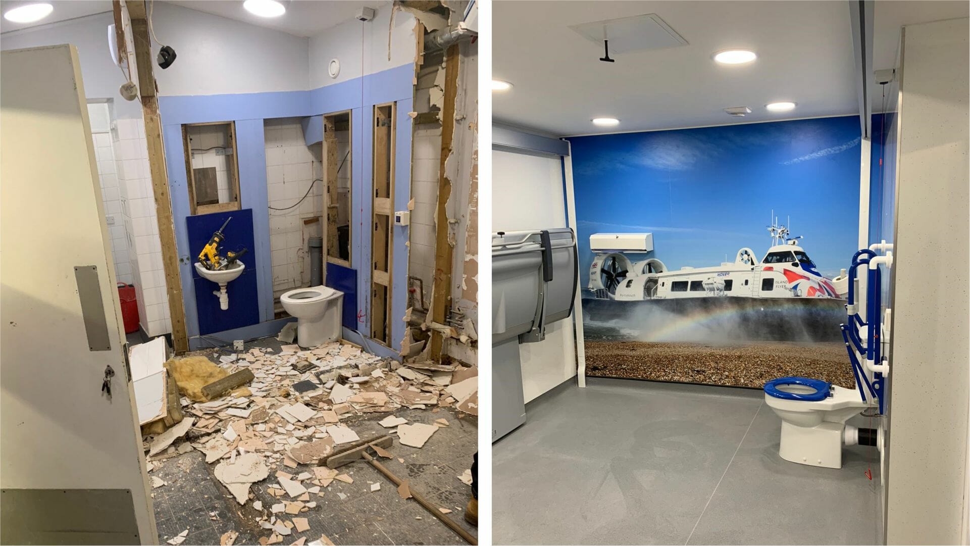 Before & After; Hovertravel Changing Places