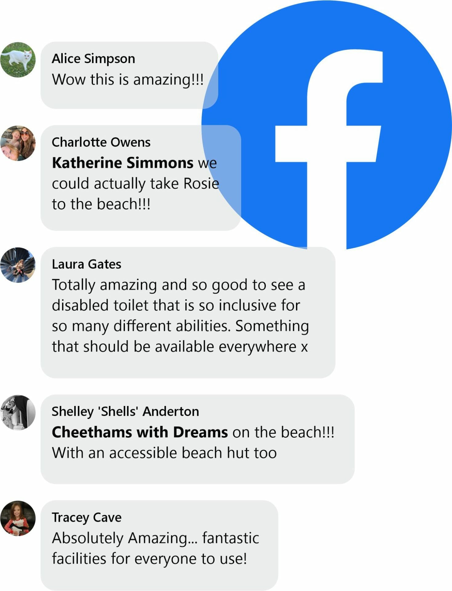 Facebook comments on new West Mersea CP facility