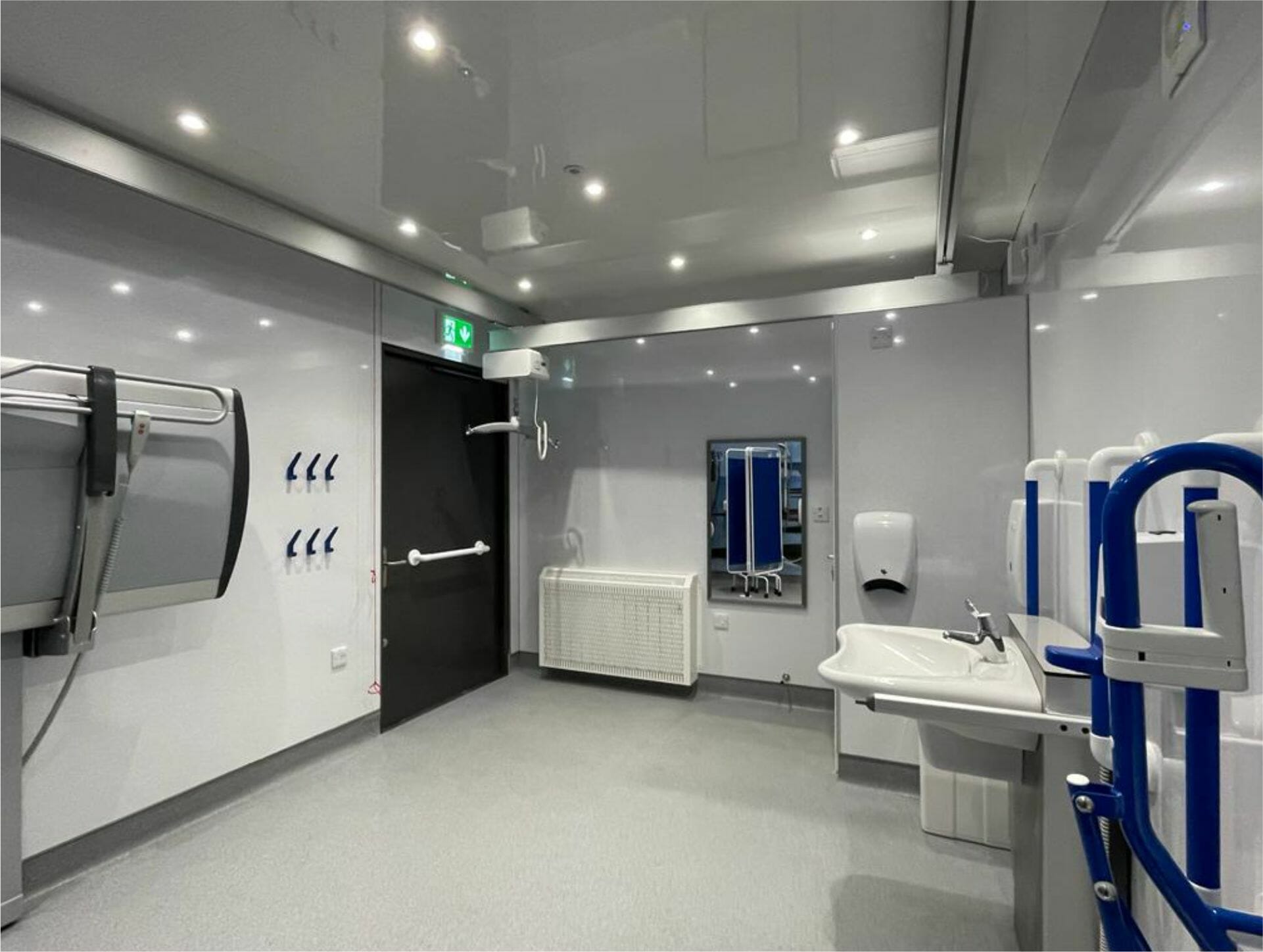 Inside the Gateway Cafe's new modular Changing Places toilet