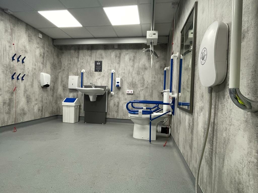 Image of Changing Places and accessible toilet making a sports stadium more accessible