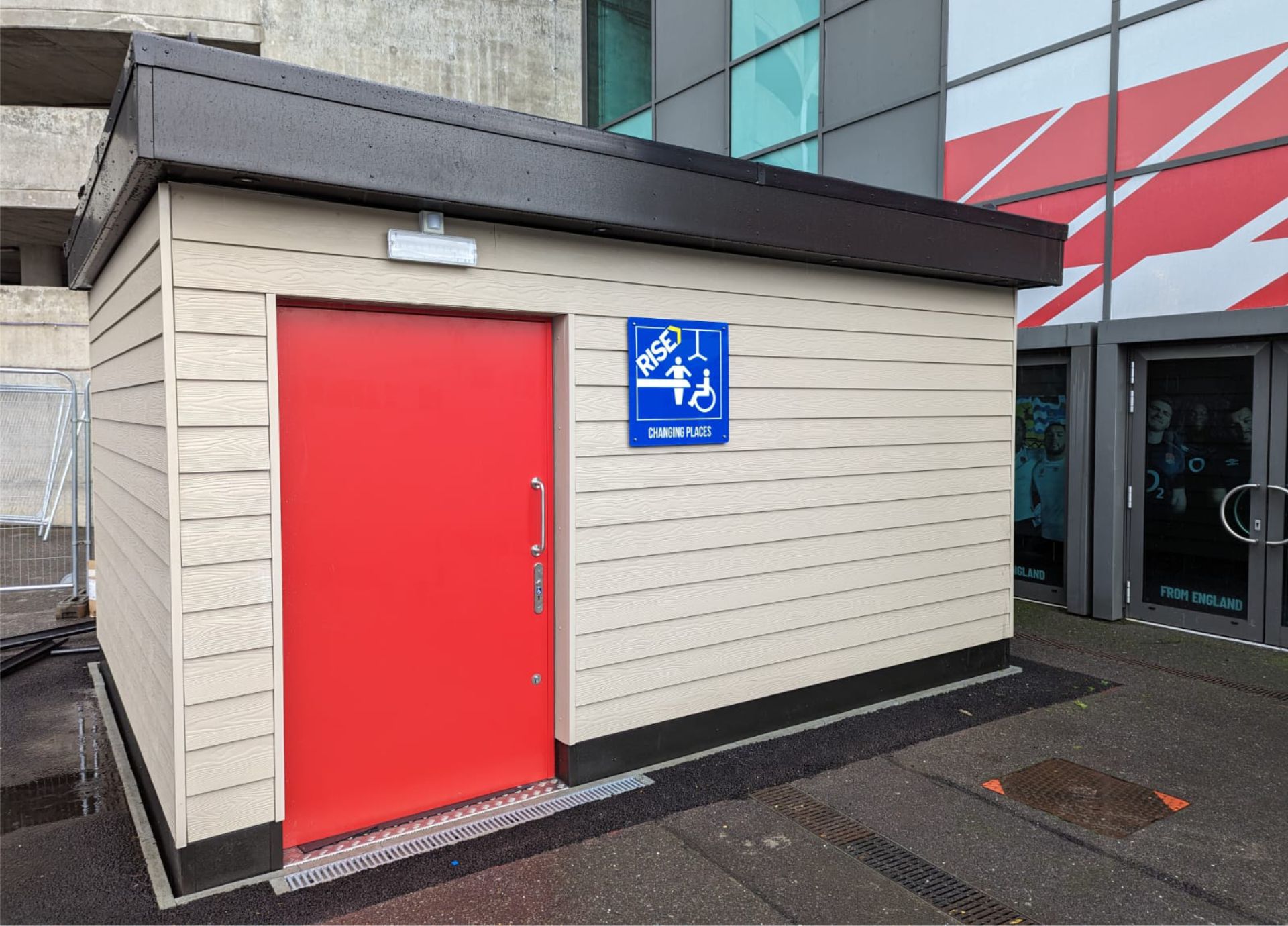 Modular Changing Places toilet installed for England Rugby