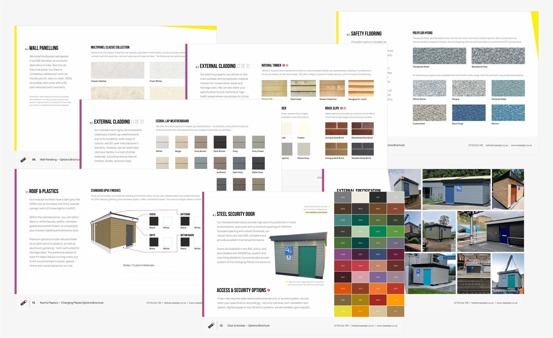 Toilet specification & options