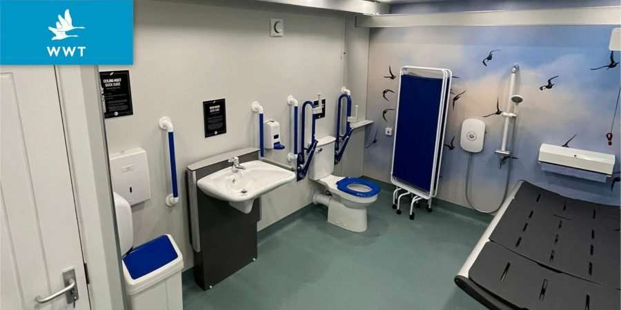 Modular Changing Places toilet at WWT Slimbridge