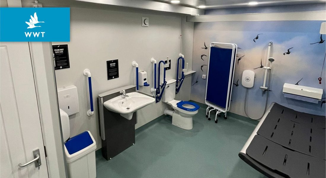 Modular Changing Places toilet at WWT Slimbridge